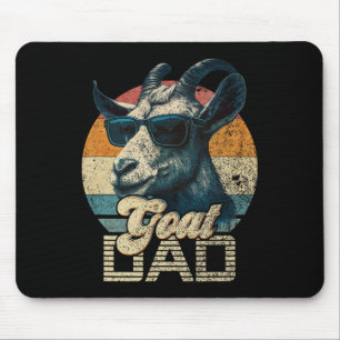 Tapis De Souris Retro Chèvre Papa Meilleure Chèvre Papa Daddy Dadd