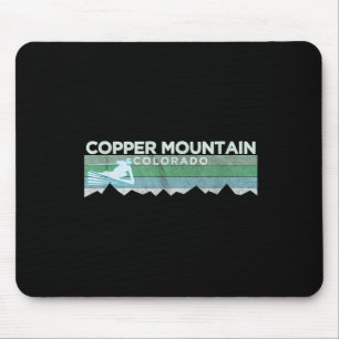 Tapis De Souris Retro Copper Mountain, Colorado Ski en état de dét