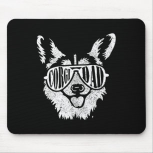 Tapis De Souris Retro Corgi Papa Gift Chien Propriétaire Animal We