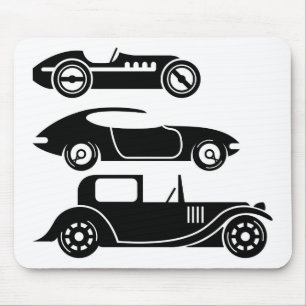 Tapis De Souris Rétro coupé vintage et limousine de courses