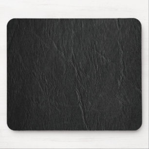 Tapis De Souris Rétro coutume en cuir noire grunge
