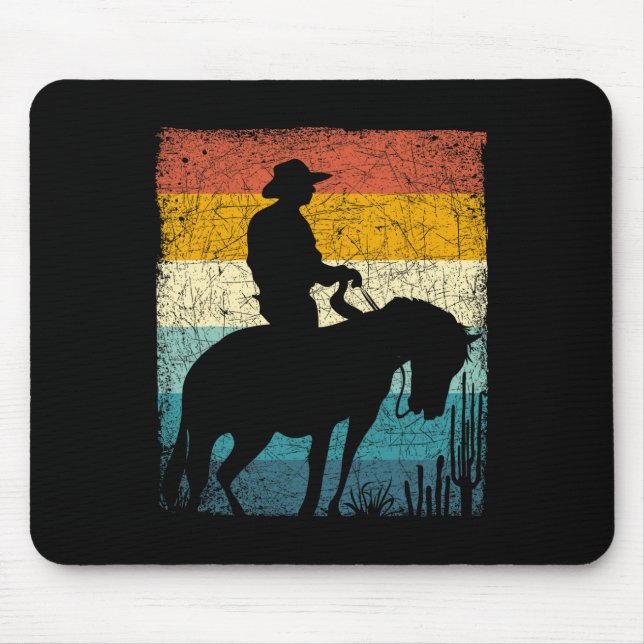 Tapis De Souris Retro Cowboy (Devant)