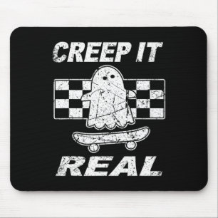 Tapis De Souris Retro Creep It Real Ghost Halloween Hommes Enfants