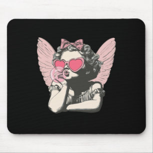 Tapis De Souris Retro Cupidon Saint-Valentin Mignon Cupidon Vintag