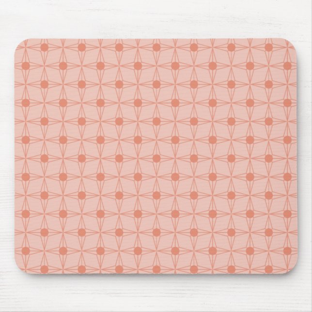 Tapis De Souris Retro Dotted Star Mousepad, Copper (Devant)