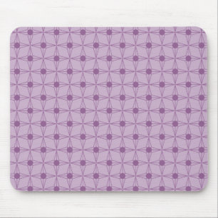 Tapis De Souris Retro Dotted Star Mousepad, Purple