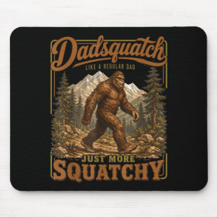 Tapis De Souris Rétro drôle dadsquatch sasquatch papa fête des pèr