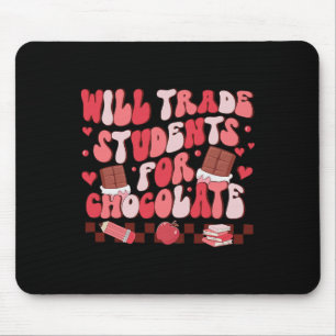 Tapis De Souris Rétro Échangera Des Étudiants Contre Du Chocolat P