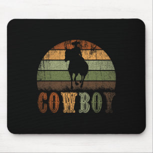 Tapis De Souris Rétro équitation Rodéo Western Line Dance Ho