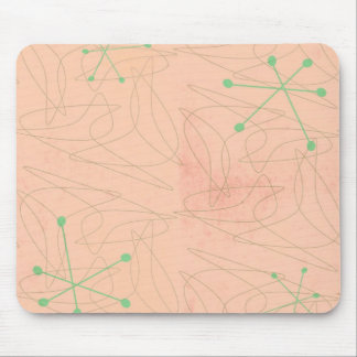 Tapis De Souris Rétro ère atomique des années 1950 Mousepad