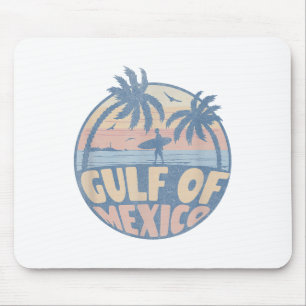 Tapis De Souris Retro Eté Golfe Du Mexique Forever Beach Golfo De