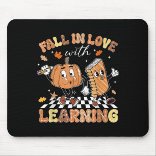 Tapis De Souris Retro Fall In Love Avec Apprentissage Automne Citr