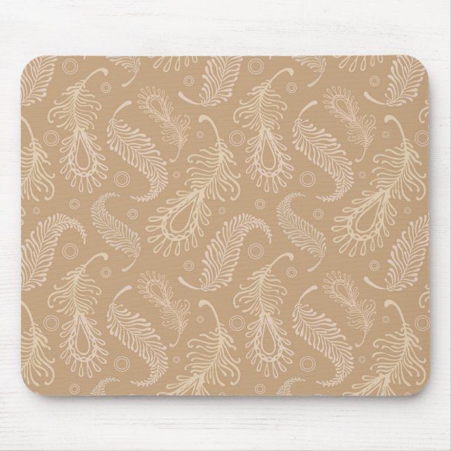 Tapis De Souris Rétro-feater-pâle-motif (Devant)