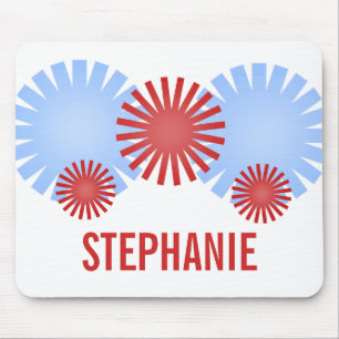 Tapis de souris Rétro Feux d'Artifice