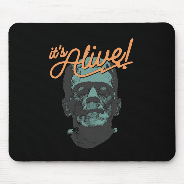 Tapis De Souris Retro Funny C'est Alive Frankenstein Monster Éffra (Devant)