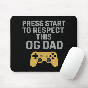 Tapis De Souris Retro Gamer Papa Respecter Citation