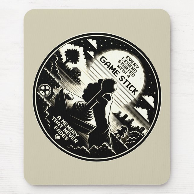 Tapis de souris Retro Gaming Joystick Art2 (Devant)