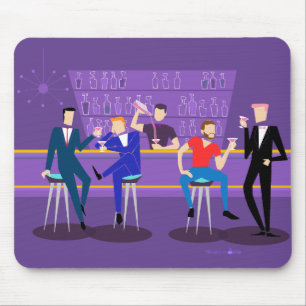 Tapis De Souris Retro Gay Bar Mousepad
