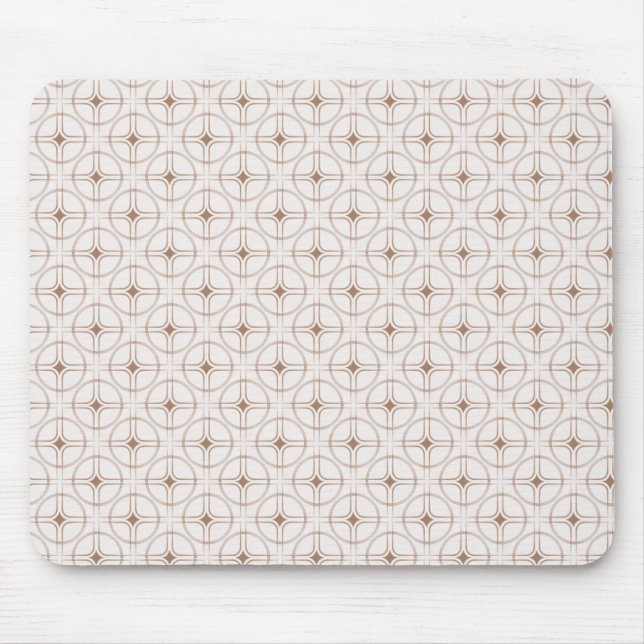 Tapis De Souris Rétro Glam Mousepad, Latte (Devant)