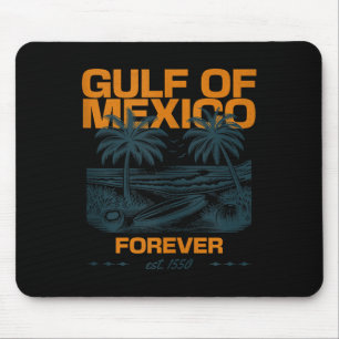Tapis De Souris Retro Golfe Du Mexique Est 1550 Forever Beach Golf