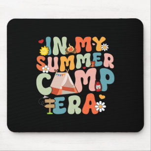 Tapis De Souris Rétro Groovy À l'époque de mon camp d'été Camp d'é