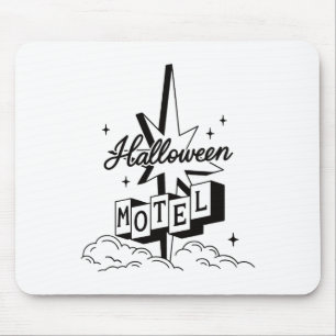 Tapis De Souris Retro Halloween Motel Shirt Déplaisant Vintage Hau
