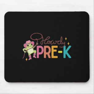 Tapis De Souris Retro Howdy Pré-maternelle Drôle Grenouille Enseig