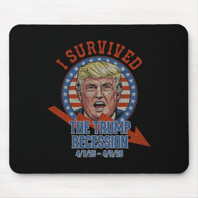 Tapis De Souris Retro I Survived The Trump Recession 4725 - 4925  (Devant)