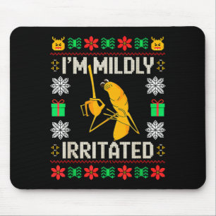 Tapis De Souris Retro I'm Mildly Irritated Marcus The Worm Noël