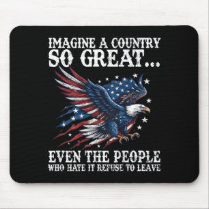 Tapis De Souris Retro Imaginez Un Pays Si Grand Même Les Gens Derr