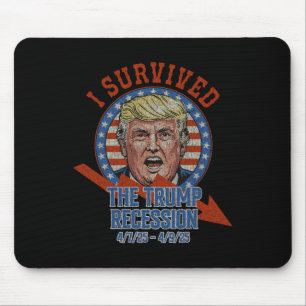 Tapis De Souris Rétro J'ai Survécu à la Récession Trump 4725 - 492