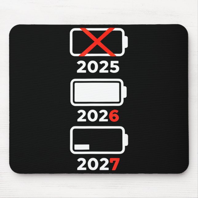 Tapis De Souris Retro Kids Funny Happy New Year 2026 2027 67 Meme  (Devant)