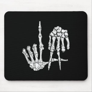 Tapis De Souris Retro La Hands Skeleton Los Angeles Hymne à la mai