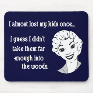 Tapis De Souris Rétro maman drôle Mousepad
