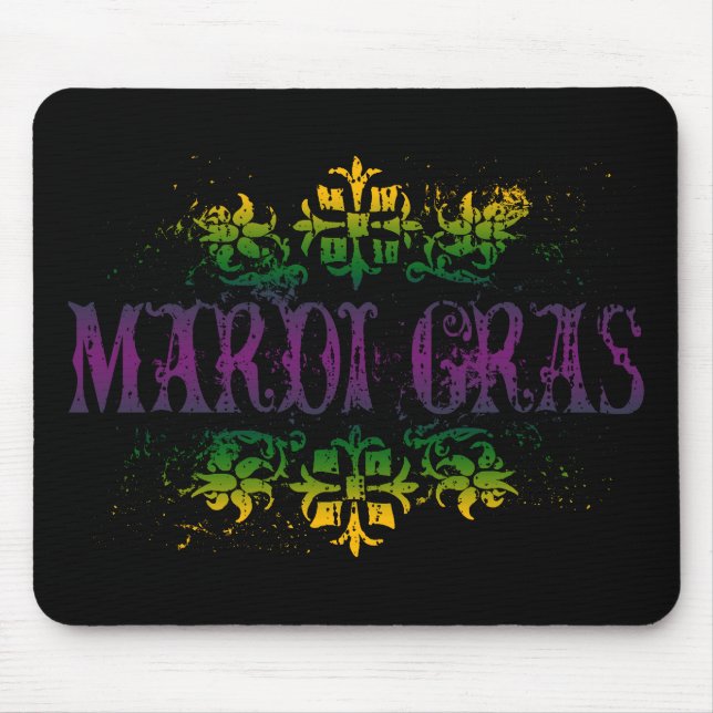 Tapis De Souris Retro Mardi Gras (Devant)