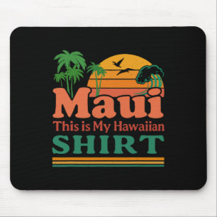 Tapis De Souris Rétro Maui Hawaii Surf Plage Surfing 70s C'est M