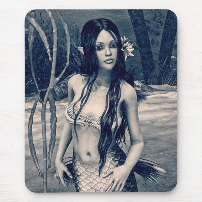 Tapis De Souris Retro Mermaid (Devant)