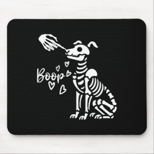 Tapis De Souris Retro mignon squelette main botte chien drôle Hall