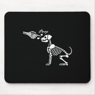 Tapis De Souris Retro mignon squelette main botte chien drôle Hall