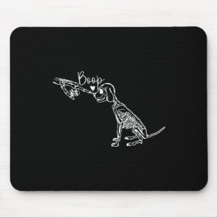 Tapis De Souris Retro mignon squelette main botte chien drôle Hall