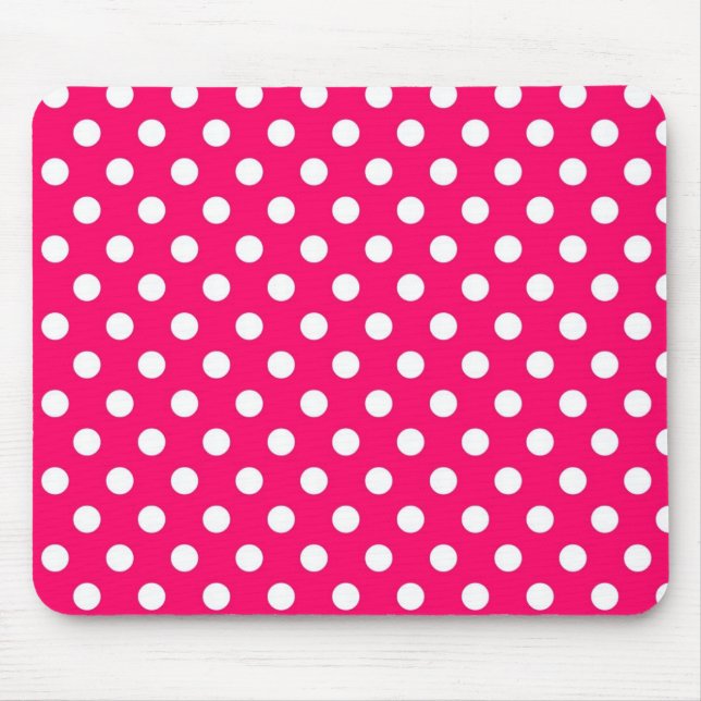 Tapis De Souris Rétro motif de pois de roses indien Mousepad (Devant)