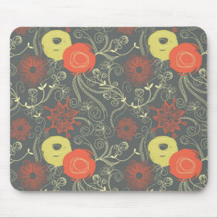 Tapis De Souris Rétro motif floral