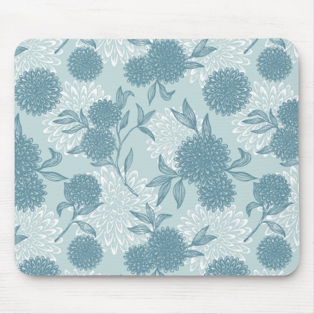 Tapis De Souris Rétro motif floral 2 (Devant)