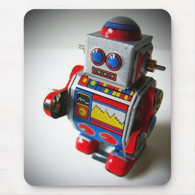 Tapis De Souris Rétro mousepad de robot (Devant)