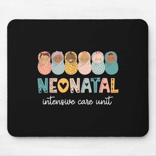 Tapis De Souris Retro Nicu Nurse Shirt Neonatal Intenatal Care Uni (Devant)
