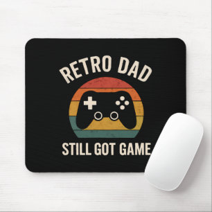 Tapis De Souris Retro Papa Design de jeu - Toujours eu jeu Souris