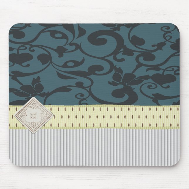 Tapis De Souris Rétro papier peint (Devant)