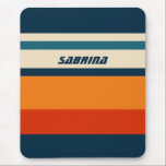 Tapis De Souris Rétro personnalisé<br><div class="desc">Imprimez votre nom ou vos initiales sur ces accessoires pour insuffler à vos appareils et à votre espace de travail une touche de charme et de personnalisation vintages. S'inspirant des époques classiques, notre collection présente une palette de couleurs soigneusement entretenues et des matériaux de première qualité pour vous assurer que...</div>