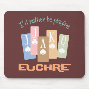 Tapis De Souris Rétro plutôt Euchre de jeu