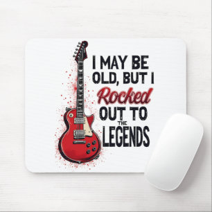 Tapis De Souris Retro Rock Guitare Classique Musique Nostalgie Des